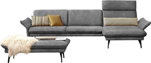 Himolla Ecksofa 1928, (Sofa mit oder ohne Hocker auswählen), ohne Hocker, Füße anthrazit