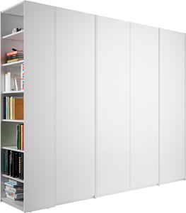 Müller Small Living Drehtürenschrank Modular Plus Variante 5, inklusive links oder rechts montierbarem Anbauregal