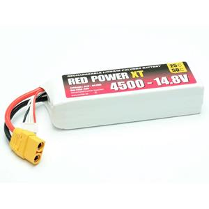 redpower Red Power Modellbau-Akkupack (LiPo) 14.8V 4500 mAh Softcase XT90