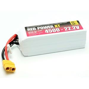 redpower Red Power Modellbau-Akkupack (LiPo) 22.2V 4500 mAh Softcase XT90