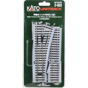 KATO H0  Unitrack 2-853 Wissel, Rechts 215 mm 1 stuk(s)