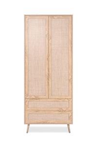 Kleiderschrank ¦ holzfarben ¦ Maße (cm): B: 80 H: 194,7 T: 55  - Möbel Kraft