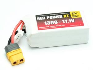 redpower Red Power Modellbau-Akkupack (LiPo) 11.1V 1300 mAh Softcase XT60
