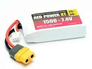 redpower Red Power Modellbau-Akkupack (LiPo) 7.4V 1500 mAh Softcase XT60