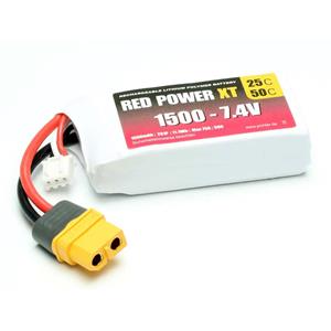 redpower Red Power Modellbau-Akkupack (LiPo) 7.4V 1500 mAh Softcase XT60