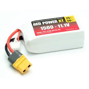 redpower Red Power Modellbau-Akkupack (LiPo) 11.1V 1500 mAh Softcase XT60