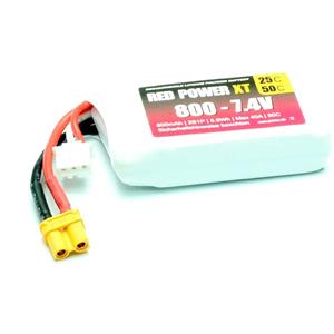 redpower Red Power Modellbau-Akkupack (LiPo) 7.4V 800 mAh 25 C Softcase XT30