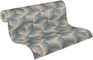A.S. Création Vliestapete »Natural Living 3D Tapete«, leicht strukturiert, (1 St), Geometrisch 3D Effekt nachhaltig PVC-Frei umweltfreundlich skandinavisch