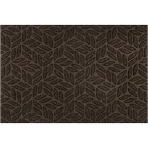 Wash+dry by Kleen-Tex Fußmatte »Wash & Dry Fußmatte DUNE Leaves Dark Brown 60x90 cm«, , Rechteckig, Höhe 8 mm