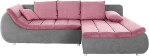 INOSIGN Hoekbank Imola, elegant en modern, actuele stiksels in de zitting, comfortabel, L-vorm