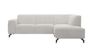 Places Of Style Ecksofa Oleandro, mit unterschiedlichem Sitzkomfort erhältlich, in verschiedenen Bezugsqualitäten