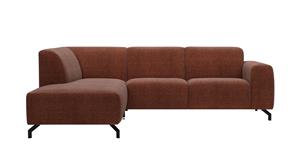 Places Of Style Ecksofa Oleandro, mit unterschiedlichem Sitzkomfort erhältlich, in verschiedenen Bezugsqualitäten