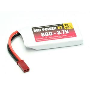 redpower Red Power Modellbau-Akkupack (LiPo) 3.7V 800 mAh 25 C Softcase JST, BEC