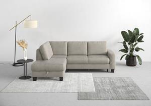 Home affaire Hoekbank Summer L-vorm met ottomane, met of zonder slaapfunctie en bedkist, cordbekleding