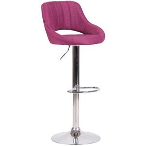 clp Barhocker Milet Stoff-lila-Chrom