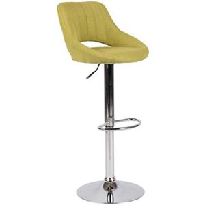 clp Barhocker Milet Stoff-grün-Chrom