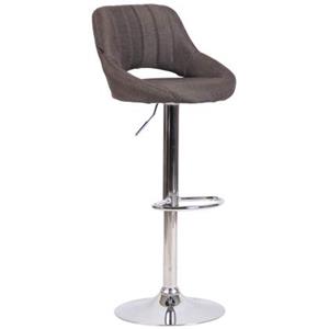 clp Barhocker Milet Stoff-dunkelgrau-Chrom