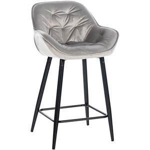 CLP Barhocker Gibson Samt Grau