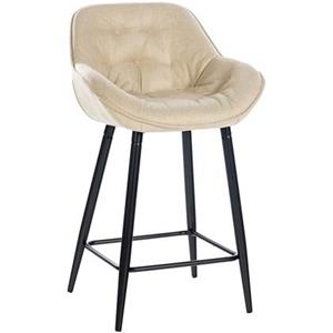 CLP Barhocker Gibson Stoff Creme