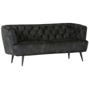 LOMADOX Chesterfield Sofa Wohn- oder Esszimmer TARRAS-123 in dunkelgrau, B/H/T: ca. 190/83/70 cm  Erwachsene
