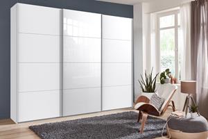 Wimex Zweefdeurkast Norderstedt Inclusief 2 stoffen dozen en 2 extra planken, met glasdeur