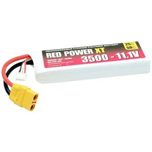 Red Power LiPo accupack 11.1 V 3500 mAh Softcase XT90