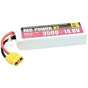 Red Power LiPo accupack 14.8 V 3500 mAh Softcase XT90
