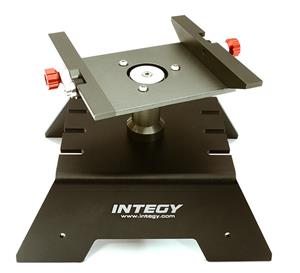 Integy Aluminium auto standaard voor de Axial SCX10, RR10 Bomber & Wraith - Zwart