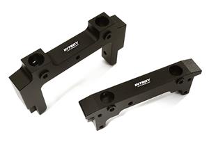 Integy Alloy Front & Rear Bumper Mount for Axial 1/10 SCX10 II (43mm) - Zwart