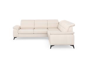sit&more Hoekbank Sinatra L-vorm optioneel met verstelbare hoofdsteun en armleuning, metalen poten