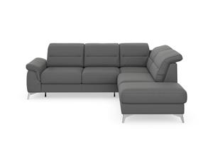 sit&more Hoekbank Sinatra L-vorm met ottomane, optioneel met verstelbare hoofdsteun en armleuning