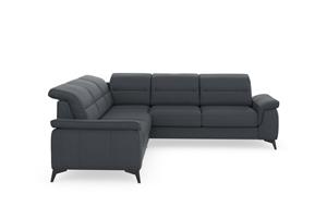 sit&more Hoekbank Sinatra L-vorm optioneel met verstelbare hoofdsteun en armleuning, metalen poten