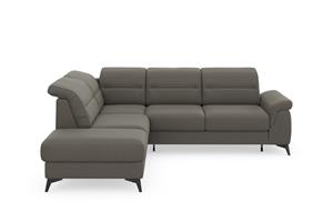 sit&more Hoekbank Sinatra L-vorm met ottomane, optioneel met verstelbare hoofdsteun en armleuning