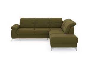 sit&more Hoekbank Sinatra L-vorm met ottomane, optioneel met verstelbare hoofdsteun en armleuning