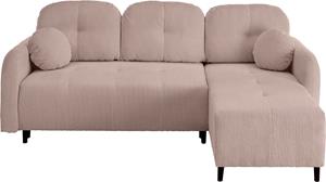 Leonique Ecksofa BLAISE, mit Bett-Funktion (Liegefläche 140/200 cm), Zier- und Rückenkissen