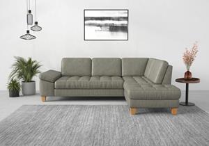 sit&more Hoekbank Westham L-vorm met ottomane, met of zonder slaapfunctie, bedkist, verstelling