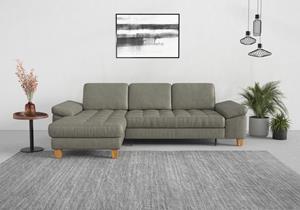 sit&more Hoekbank Westham L-vorm met récamier, met of zonder slaapfunctie, bedkist, voeten eiken