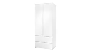 CaliCosy Kast met 2 deuren en 2 laden wit - L80 x H191 x P55 cm
