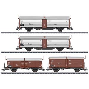 Märklin 47301 H0 set van 4 schuifdakwagens Tbes van de DB
