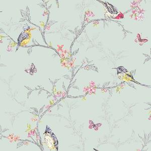 DUTCH WALLCOVERINGS Behang Phoebe mintkleurig