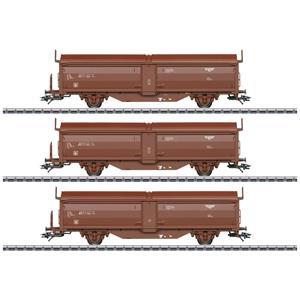 Märklin 47302 H0 set van 3 schuifdakwagens Tbis van de NSB