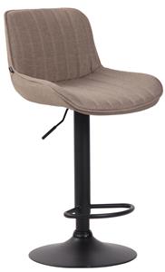 KantoormeubelenPlus Barkruk Mandal Stof Z, Taupe