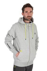 Matrix Full Zip Hoody Marl Grey / Lime (Black Edition)