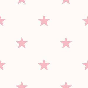 Noordwand Behang Friends & Coffee Little Stars Roze En Wit
