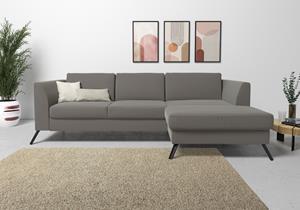 sit&more Hoekbank Olsen L-vorm inclusief zitdiepteverstelling, naar keuze met slaapfunctie, 15 cm hoog