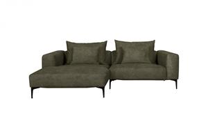 Guido Maria Kretschmer Home&Living Ecksofa BENTE, wahlweise Recamiere links oder rechts, mit schwarzen Metallfüßen