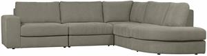 vtwonen Ecksofa Ecksofa Family Rechts - Stoff Warm Grey, Freistellbar