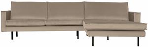 BePureHome Loungebank Rodeo Rechts, Velvet - Khaki