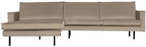 BePureHome Loungebank Rodeo Links, Velvet - Khaki