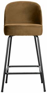 BePureHome Barstoel Vogue Velvet - Honing Geel (zithoogte 64cm)